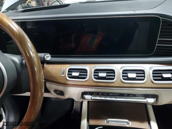 2021 Mercedes-Benz GLS with VIN 4JGFF8GE6MA434802, listed as a Copart auction lot 76000184 with 0 mi miles and Salvage Title. Bid and sale history available at carsss.com. Image 9.