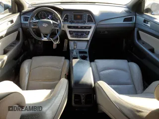 2015 Hyundai Sonata Sport with VIN 5NPE34AB6FH054483, listed as a Copart auction lot 42856255 with 163,708 mi miles and Salvage Title. Bid and sale history available at carsss.com. Image 8.