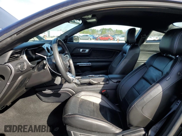 2021 Ford Mustang EcoBoost with VIN 1FA6P8TH3M5132884, listed as a Copart auction lot 40433163 with 27,819 mi miles and . Bid and sale history available at DreamBid. Image 7.