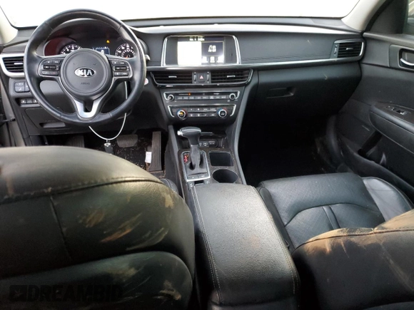 2017 Kia Optima EX with VIN 5XXGU4L3XHG174538, listed as a Copart auction lot 47754885 with 117,952 mi miles and Salvage Title. Bid and sale history available at carsss.com. Image 8.