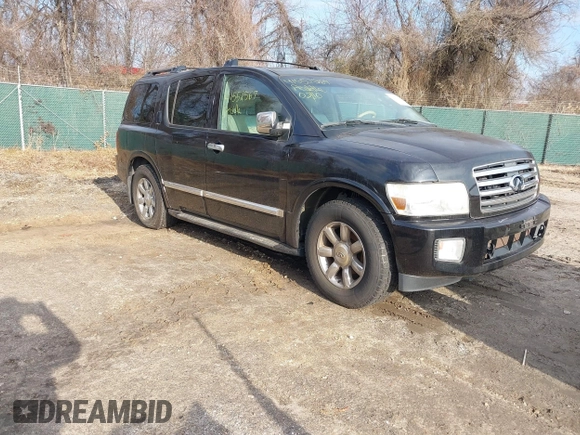 2006 Infiniti QX56 with VIN 5N3AA08C06N800652, listed as a IAAI auction lot 41552567 with 141,625 mi miles and . Bid and sale history available at DreamBid. Image 1.
