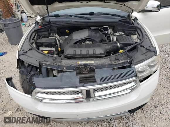 2011 Dodge Durango Citadel with VIN 1D4SE5GT7BC594890, listed as a Copart auction lot 64220575 with 140,909 mi miles and Salvage title. Bid and sale history available at DreamBid. Image 12.