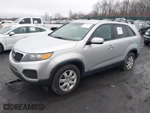 2011 Kia Sorento LX with VIN 5XYKTDA21BG167438, listed as a IAAI auction lot 41965712 with 201,055 mi miles. Bid and sale history available at carsss.com. Image 2.