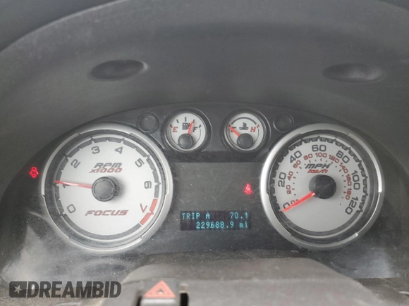 2010 Ford Focus SE with VIN 1FAHP3FN4AW217722, listed as a Copart auction lot 54393865 with 229,688 mi miles and Salvage Title. Bid and sale history available at DreamBid. Image 9.