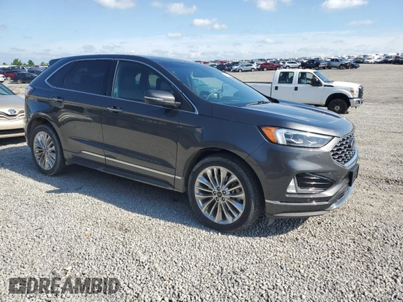 2020 Ford Edge Titanium with VIN 2FMPK4K98LBB14497, listed as a Copart auction lot 56352365 with 50,865 mi miles and Salvage title. Bid and sale history available at DreamBid. Image 4.