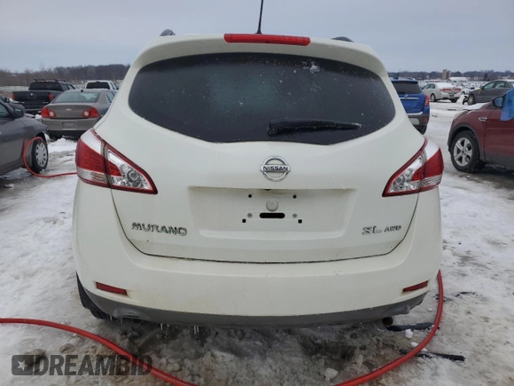 2013 Nissan Murano SV with VIN JN8AZ1MW0DW320585, listed as a Copart auction lot 45122655 with 167,494 mi miles and Clean Title. Bid and sale history available at carsss.com. Image 6.