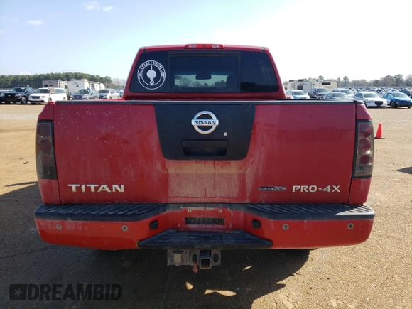 2011 Nissan Titan SL with VIN 1N6BA0EC3BN324507, listed as a Copart auction lot 44432595 with 188,346 mi miles and Salvage Title. Bid and sale history available at carsss.com. Image 6.