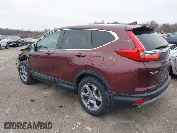 2017 Honda CR-V EX-L with VIN 2HKRW2H82HH655660, listed as a IAAI auction lot 41838317 with 69,322 mi miles. Bid and sale history available at carsss.com. Image 3.