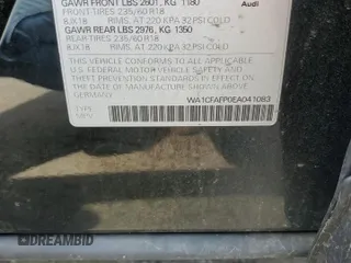 2014 Audi Q5 Premium with VIN WA1CFAFP0EA041083, listed as a Copart auction lot 55646555 with 143,333 mi miles and Clean title. Bid and sale history available at DreamBid. Image 13.