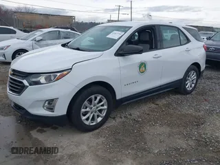 2019 Chevrolet Equinox LS with VIN 2GNAXHEV7K6196958, listed as a IAAI auction lot 41827710 with 108,738 mi miles. Bid and sale history available at carsss.com. Image 2.