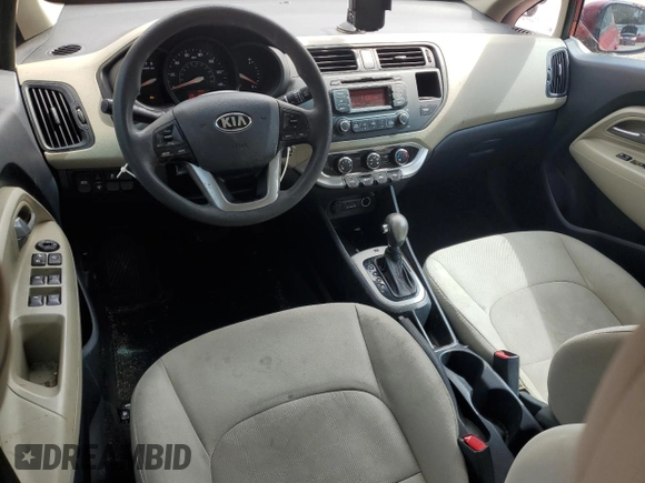 2013 Kia Rio LX with VIN KNADM4A36D6209894, listed as a Copart auction lot 49014515 with 155,920 mi miles and Salvage Title. Bid and sale history available at carsss.com. Image 8.