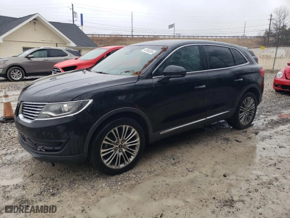 2016 Lincoln MKX Reserve with VIN 2LMTJ8LR0GBL55052, listed as a Copart auction lot 47059295 with 100117 miles and Salvage Title. Bid and sale history available at carsss.com. Image 1.