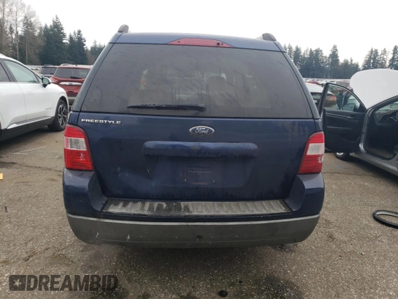 2005 Ford Freestyle SE with VIN 1FMZK01155GA11367, listed as a Copart auction lot 43059165 with 168,759 mi miles and Salvage Title. Bid and sale history available at carsss.com. Image 6.