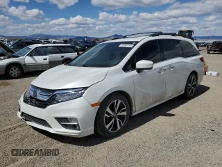 2020 Honda Odyssey Elite with VIN 5FNRL6H91LB015309, listed as a Copart auction lot 53560145 with 44,194 mi miles and Salvage title. Bid and sale history available at DreamBid. Image 1.