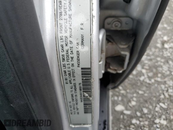 2001 Audi A6 z VIN WAUED64BX1N099176, wystawiony jako Copart lot #58463345 z przebiegiem 234 448 mil mil oraz Czysty tytuł • Clean title. Historia ofert i sprzedaży dostępna na DreamBid. Obrazek 12.