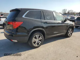 2018 Honda Pilot EX-L with VIN 5FNYF6H59JB003468, listed as a Copart auction lot 48523495 with 105,808 mi miles and Salvage Title. Bid and sale history available at carsss.com. Image 3.