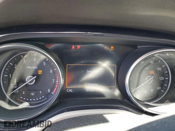 2020 Buick Encore GX Essence with VIN KL4MMFSL2LB127495, listed as a Copart auction lot 61805015 with 67,222 mi miles and Salvage title. Bid and sale history available at DreamBid. Image 9.