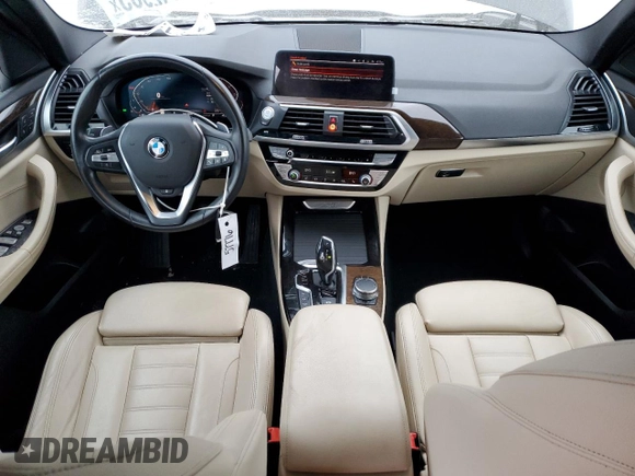 2020 BMW X3 xDrive30i z VIN 5UXTY5C0XL9B89692, wystawiony jako Copart lot #43006555 z przebiegiem 44 757 mil mil oraz Szkody całkowita. Historia ofert i sprzedaży dostępna na DreamBid. Obrazek 8.