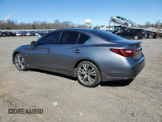 2020 Infiniti Q50 Pure with VIN JN1EV7AR8LM254097, listed as a Copart auction lot 50017965 with 69,758 mi miles and Salvage title. Bid and sale history available at DreamBid. Image 2.