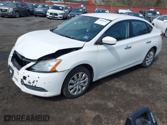 2015 Nissan Sentra S with VIN 3N1AB7AP5FY274962, listed as a IAAI auction lot 42029762 with 137,113 mi miles. Bid and sale history available at carsss.com. Image 2.