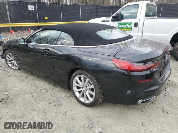 2020 BMW 8 Series 840i with VIN WBADZ4C07LCE88649, listed as a Copart auction lot 46906535 with 38,604 mi miles and Salvage title. Bid and sale history available at DreamBid. Image 2.