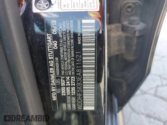 2014 Mercedes-Benz E 350 Sport with VIN WDDHF5KB3EA811621, listed as a Copart auction lot 64513025 with 152,506 mi miles and Clean title. Bid and sale history available at DreamBid. Image 12.