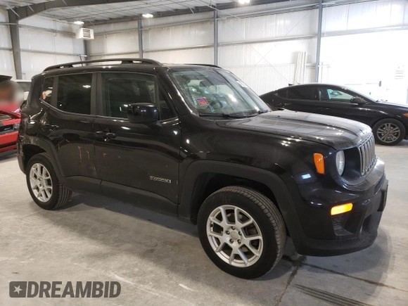 2020 Jeep Renegade Latitude with VIN ZACNJBBB1LPL47605, listed as a Copart auction lot 43620815 with 118,283 mi miles and Salvage Title. Bid and sale history available at carsss.com. Image 4.
