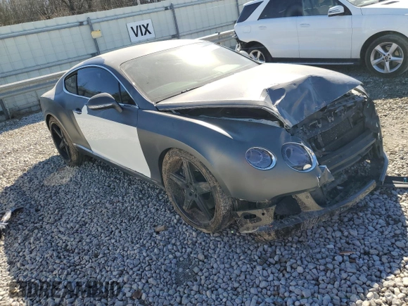 2012 Bentley Continental GT with VIN SCBFR7ZA7CC071240, listed as a Copart auction lot 46507945 with 30,548 mi miles and Salvage Title. Bid and sale history available at DreamBid. Image 4.
