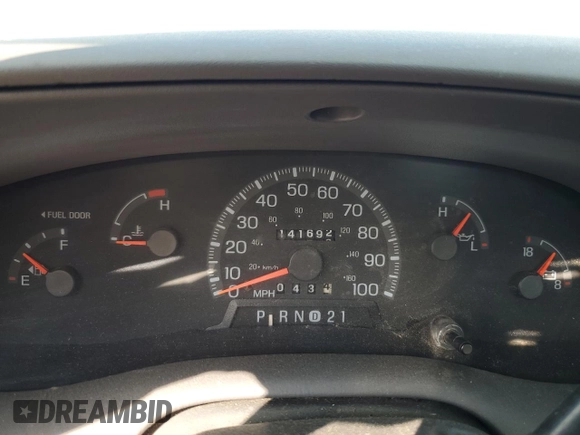 1998 Ford F-150 with VIN 1FTZF1721WKB71971, listed as a Copart auction lot 44221315 with 141,692 mi miles and Clean title. Bid and sale history available at DreamBid. Image 9.