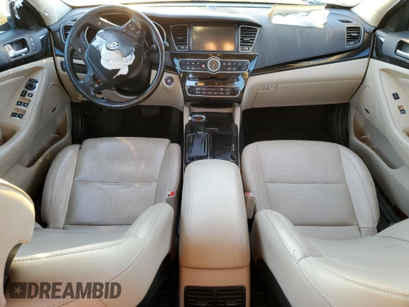 2014 Kia Cadenza Premium with VIN KNALN4D75E5129937, listed as a Copart auction lot 76095514 with 66,042 mi miles and Salvage Title. Bid and sale history available at carsss.com. Image 8.