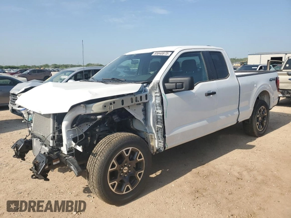 2025 Ford F-150 with VIN 1FTEX2LP7SKD14189, listed as a Copart auction lot 55840875 with 3,304 mi miles and Salvage title. Bid and sale history available at DreamBid. Image 1.