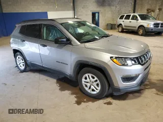 2019 Jeep Compass Sport z VIN 3C4NJCAB2KT636784, wystawiony jako Copart lot #63831145 z przebiegiem 48 699 mil mil oraz Szkoda całkowita • Salvage title. Historia ofert i sprzedaży dostępna na DreamBid. Obrazek 4.