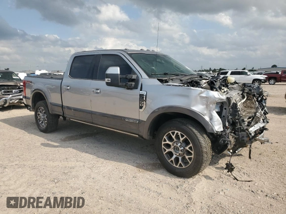 2021 Ford Super Duty F-250 SRW XL with VIN 1FT8W2BT8MEC78349, listed as a Copart auction lot 55433335 with 0 mi miles and Salvage Title. Bid and sale history available at carsss.com. Image 4.