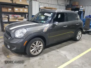 2012 MINI Countryman S with VIN WMWZC3C50CWL81404, listed as a Copart auction lot 54128765 with Not provided miles and Salvage title. Bid and sale history available at DreamBid. Image 1.