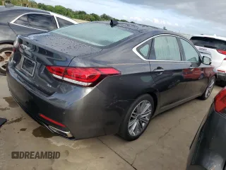 2018 Genesis G80 3.8L with VIN KMHGN4JE8JU237472, listed as a Copart auction lot 73868974 with 34,507 mi miles and Salvage Title. Bid and sale history available at carsss.com. Image 3.