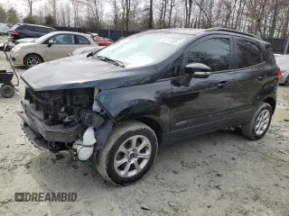 2020 Ford EcoSport SE with VIN MAJ6S3GL3LC327829, listed as a Copart auction lot 49711485 with 42,396 mi miles and Salvage Title. Bid and sale history available at carsss.com. Image 1.