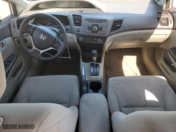 2012 Honda Civic Sdn LX with VIN 19XFB2F50CE328856, listed as a Copart auction lot 52494395 with 152,866 mi miles and Salvage Title. Bid and sale history available at carsss.com. Image 8.