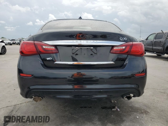2017 Infiniti M37 with VIN JN1BY1AR0HM770663, listed as a Copart auction lot 54260265 with 126,965 mi miles and Salvage Title. Bid and sale history available at carsss.com. Image 6.