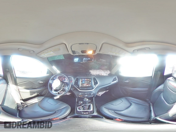2016 Jeep Cherokee Trailhawk with VIN 1C4PJMBS4GW188840, listed as a Copart auction lot 58760605 with 117,570 mi miles and Salvage title. Bid and sale history available at DreamBid. Image 14.