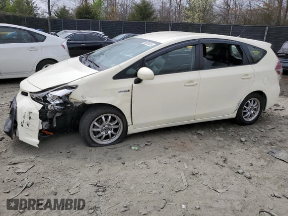 2016 Toyota Prius v Two with VIN JTDZN3EU4GJ052404, listed as a Copart auction lot 50958515 with 221,170 mi miles and Salvage Title. Bid and sale history available at carsss.com. Image 1.
