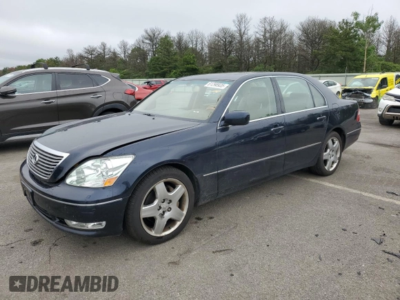 2005 Lexus LS 430 z VIN JTHBN36F255003577, wystawiony jako Copart lot #61298935 z przebiegiem 106 790 mil mil oraz Czysty tytuł • Clean title. Historia ofert i sprzedaży dostępna na DreamBid. Obrazek 1.