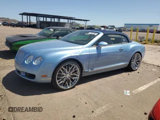 2007 Bentley Continental GT with VIN SCBDR33WX7C047072, listed as a Copart auction lot 51981485 with 44,528 mi miles and Clean Title. Bid and sale history available at carsss.com. Image 1.