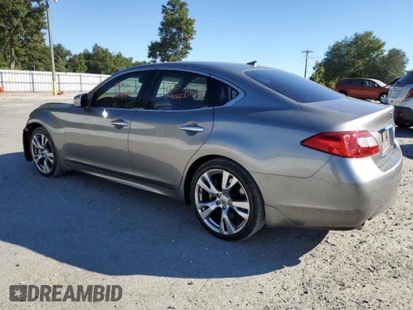2011 Infiniti M37 with VIN JN1BY1AP5BM323817, listed as a Copart auction lot 76693374 with 111,578 mi miles and Salvage Title. Bid and sale history available at carsss.com. Image 2.
