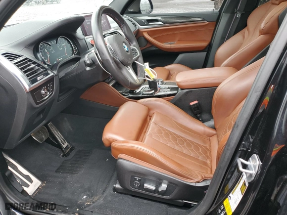 2020 BMW X3 M Competition with VIN 5YMTS0C00L9B16909, listed as a Copart auction lot 44322144 with 31,733 mi miles. Bid and sale history available at carsss.com. Image 7.