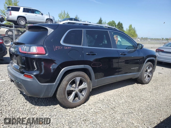 2019 Jeep Cherokee Limited с VIN 1C4PJMDX2KD140556, выставлен на аукционе Copart как лот 54932185 с пробегом 86 582 миль миль и Списание • Salvage title. История ставок и продаж доступна на DreamBid. Изображение 3.