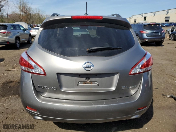 2012 Nissan Murano LE with VIN JN8AZ1MW7CW206212, listed as a Copart auction lot 53796185 with 177,457 mi miles and Salvage Title. Bid and sale history available at carsss.com. Image 6.