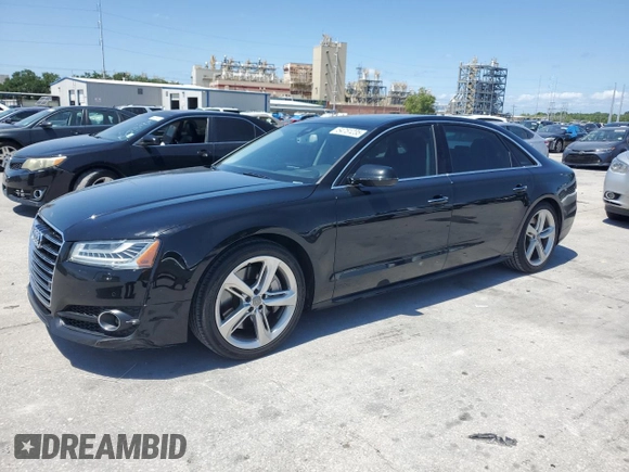 2018 Audi A8 z VIN WAU44AFD0JN000880, wystawiony jako Copart lot #54751235 z przebiegiem 76 161 mil mil oraz Szkody całkowita. Historia ofert i sprzedaży dostępna na DreamBid. Obrazek 1.