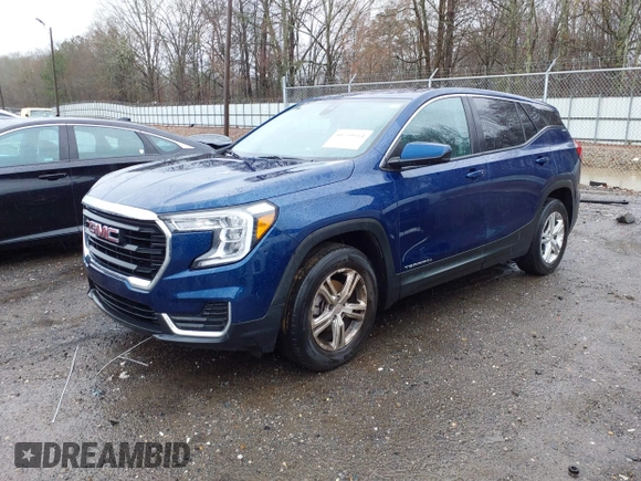 2022 GMC Terrain SLE with VIN 3GKALMEV9NL210179, listed as a IAAI auction lot 41759554 with 106,454 mi miles. Bid and sale history available at carsss.com. Image 17.