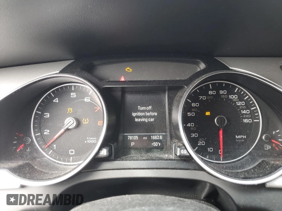 2016 Audi A5 Premium with VIN WAUD2AFR3GA015522, listed as a Copart auction lot 50330945 with 78,105 mi miles and Salvage title. Bid and sale history available at DreamBid. Image 9.