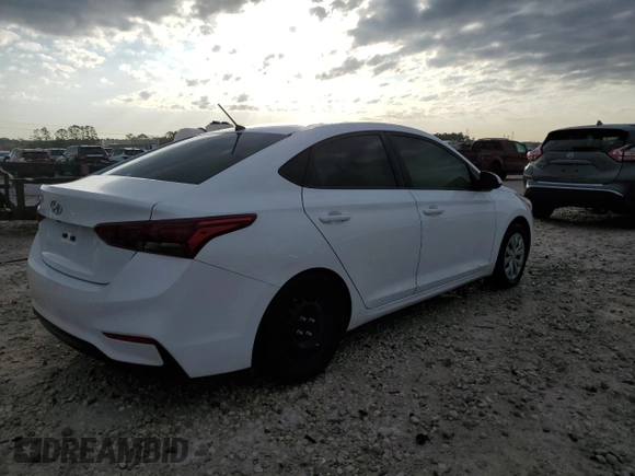 2022 Hyundai Accent SE with VIN 3KPC24A6XNE155218, listed as a Copart auction lot 85602134 with 60,007 mi miles and Salvage Title. Bid and sale history available at carsss.com. Image 3.